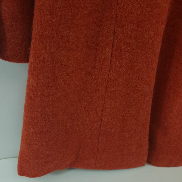 Vintage Orange / Coral Mod Peacoat with Matching Dress Handmade XS - Picture 4 of 10